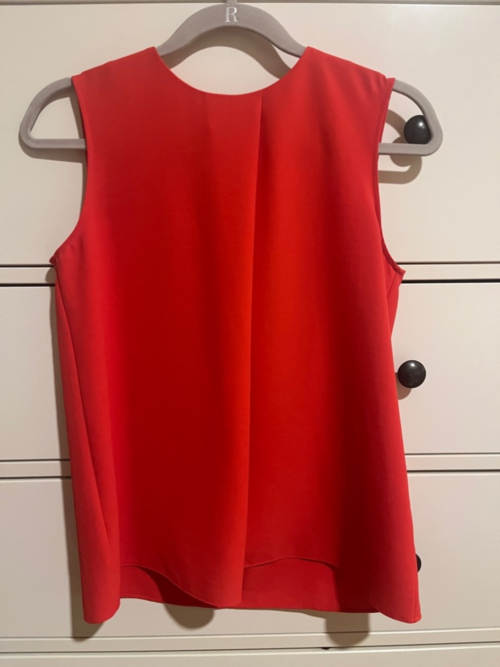 Uniqlo Pink/Red Sleeveless Crepe Top